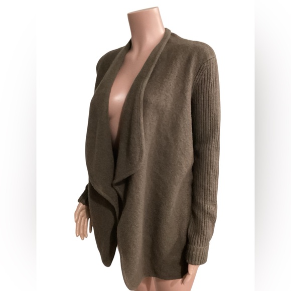 Vince Boiled Wool Open Front Thick Cardigan Sweater Jacket Size Small - Picture 3 of 9